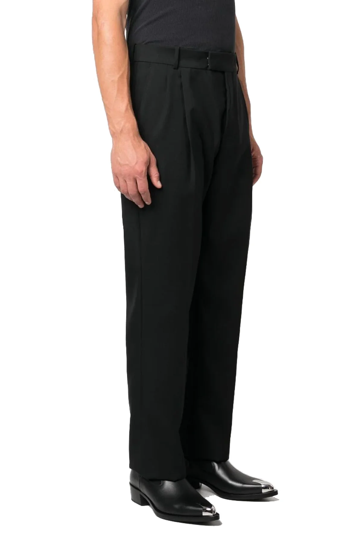 MCQUEEN 50 wool gabardine trousers