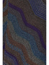 sequined chevron lamé viscose long skirt