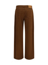 baggy pants in pure cotton satin