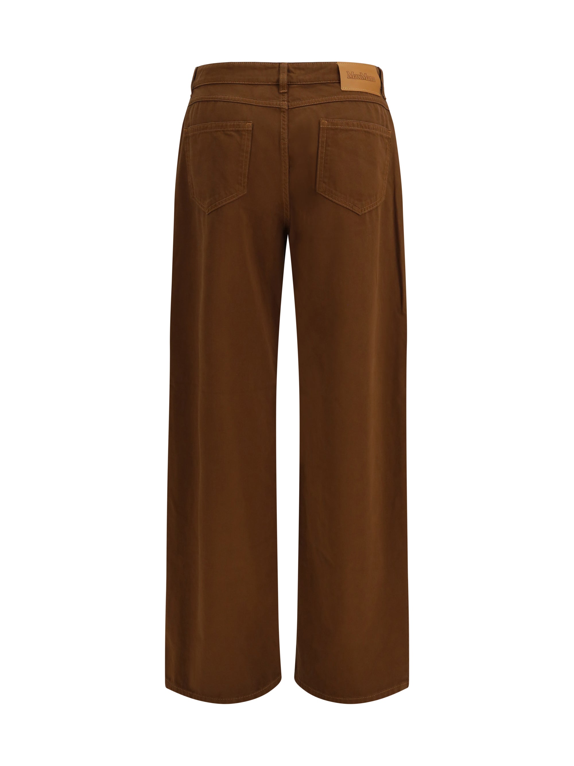 baggy pants in pure cotton satin