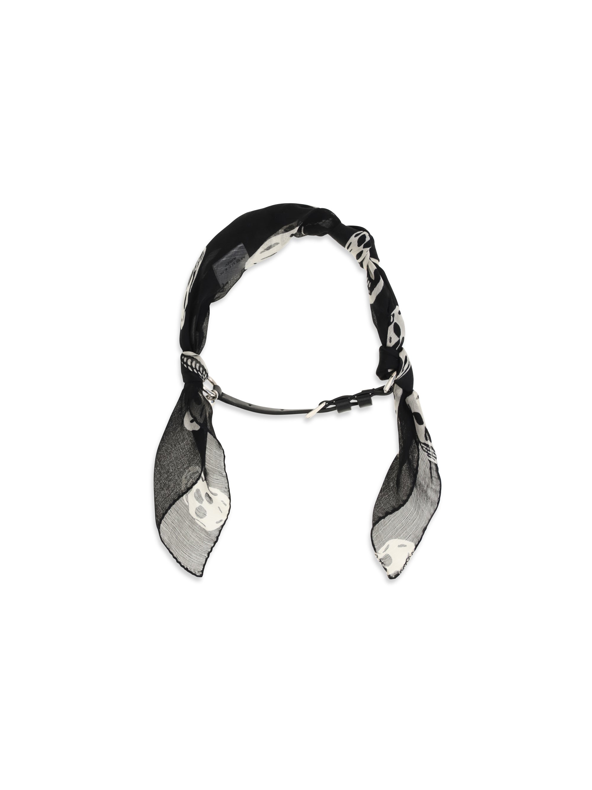ALEXANDER MCQUEEN OS double-wrap skull scarf bracelet