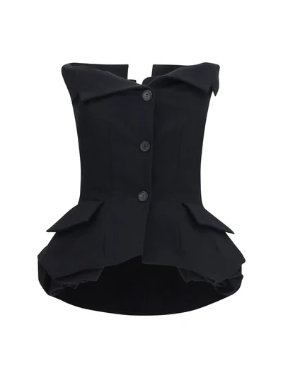 cotton bustier corset top