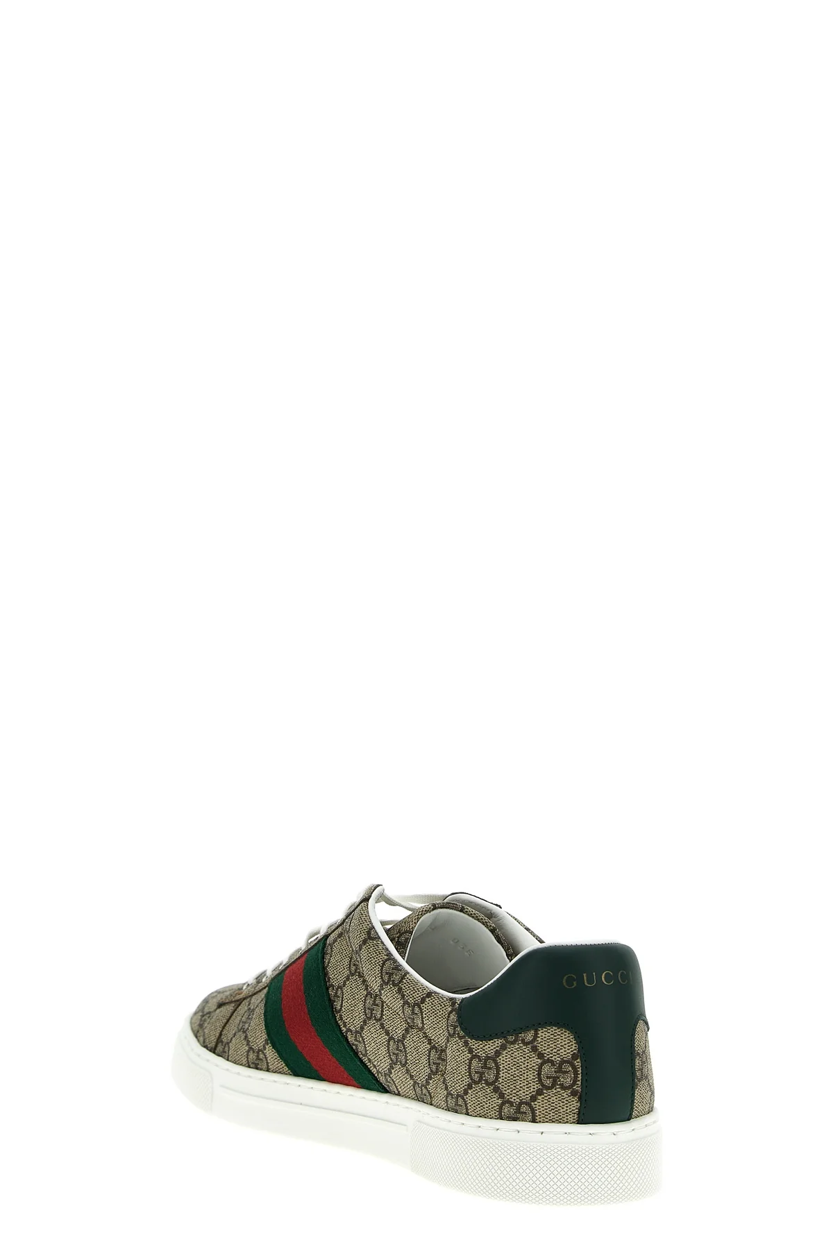 gucci ace sneakers in gg supreme fabric
