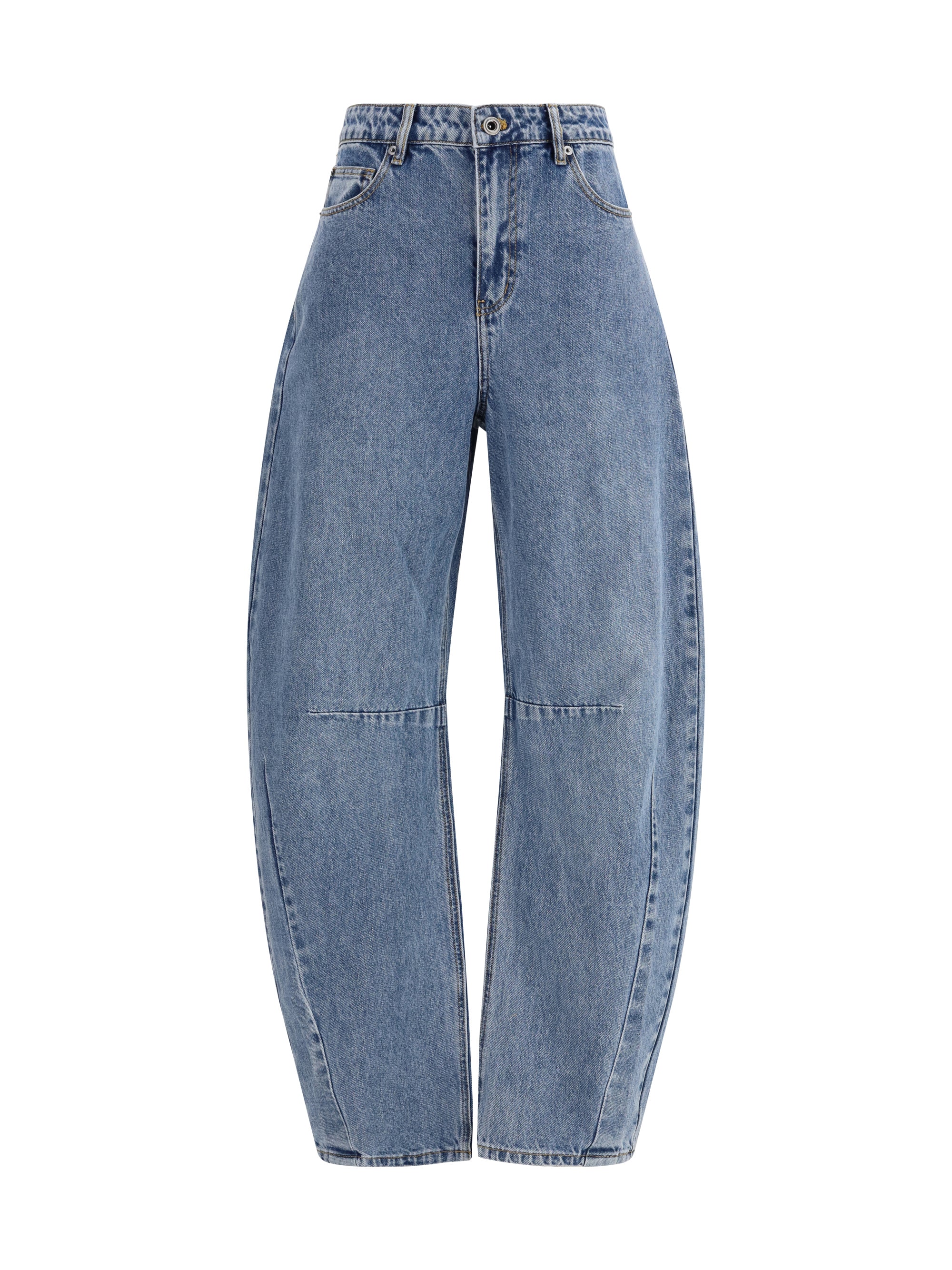 barrel leg jeans