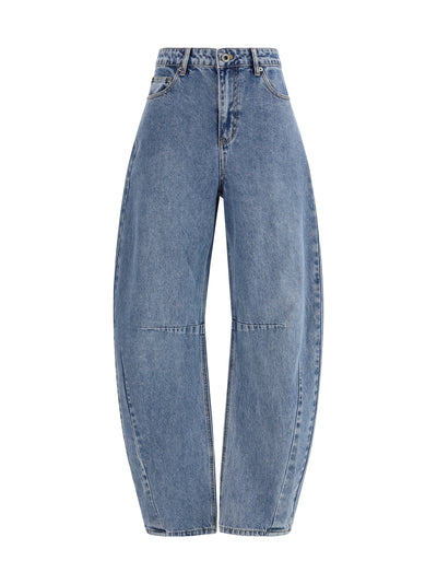 barrel leg jeans