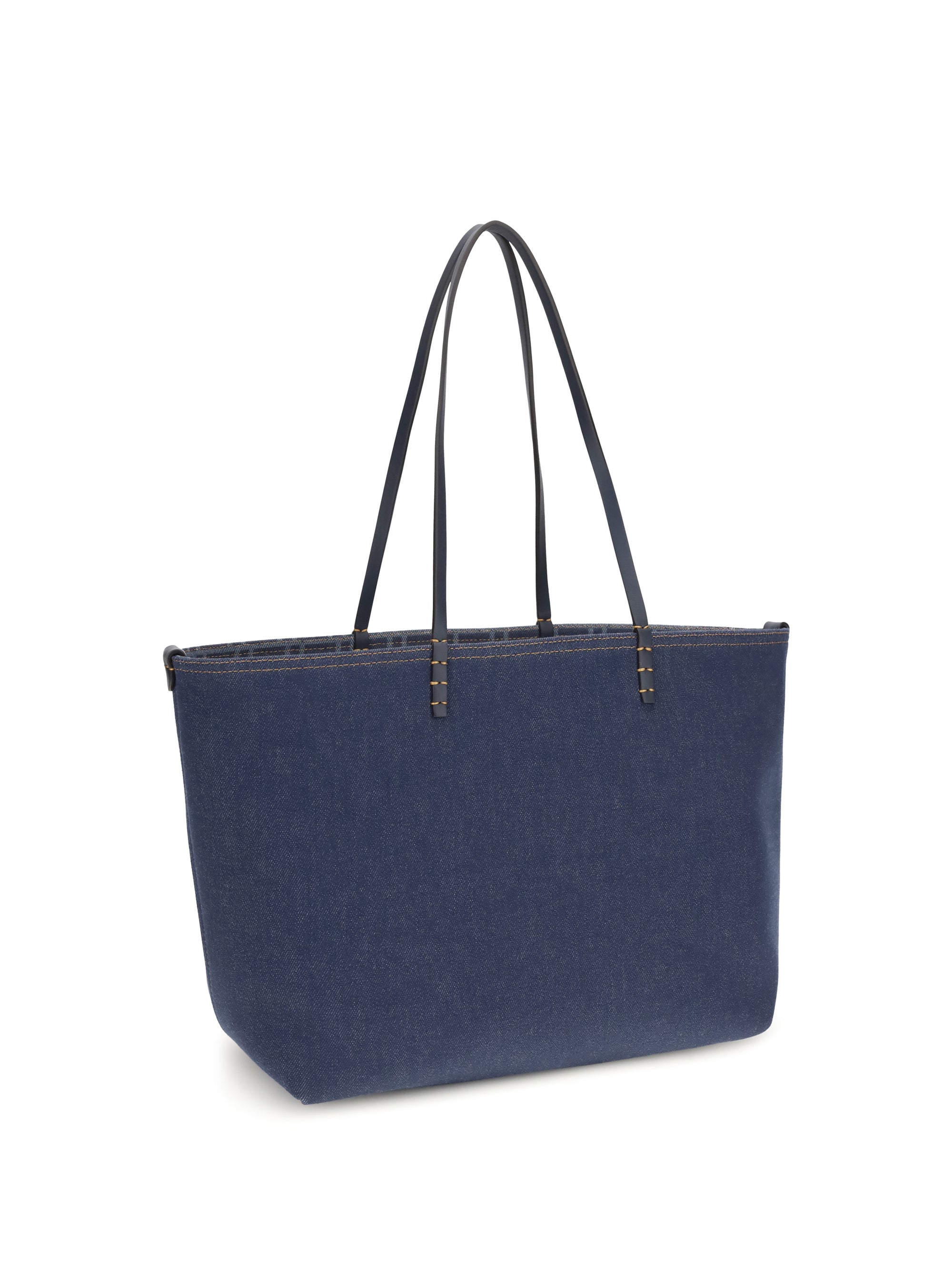 reversible denim tote bag