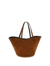 suede caro handbag