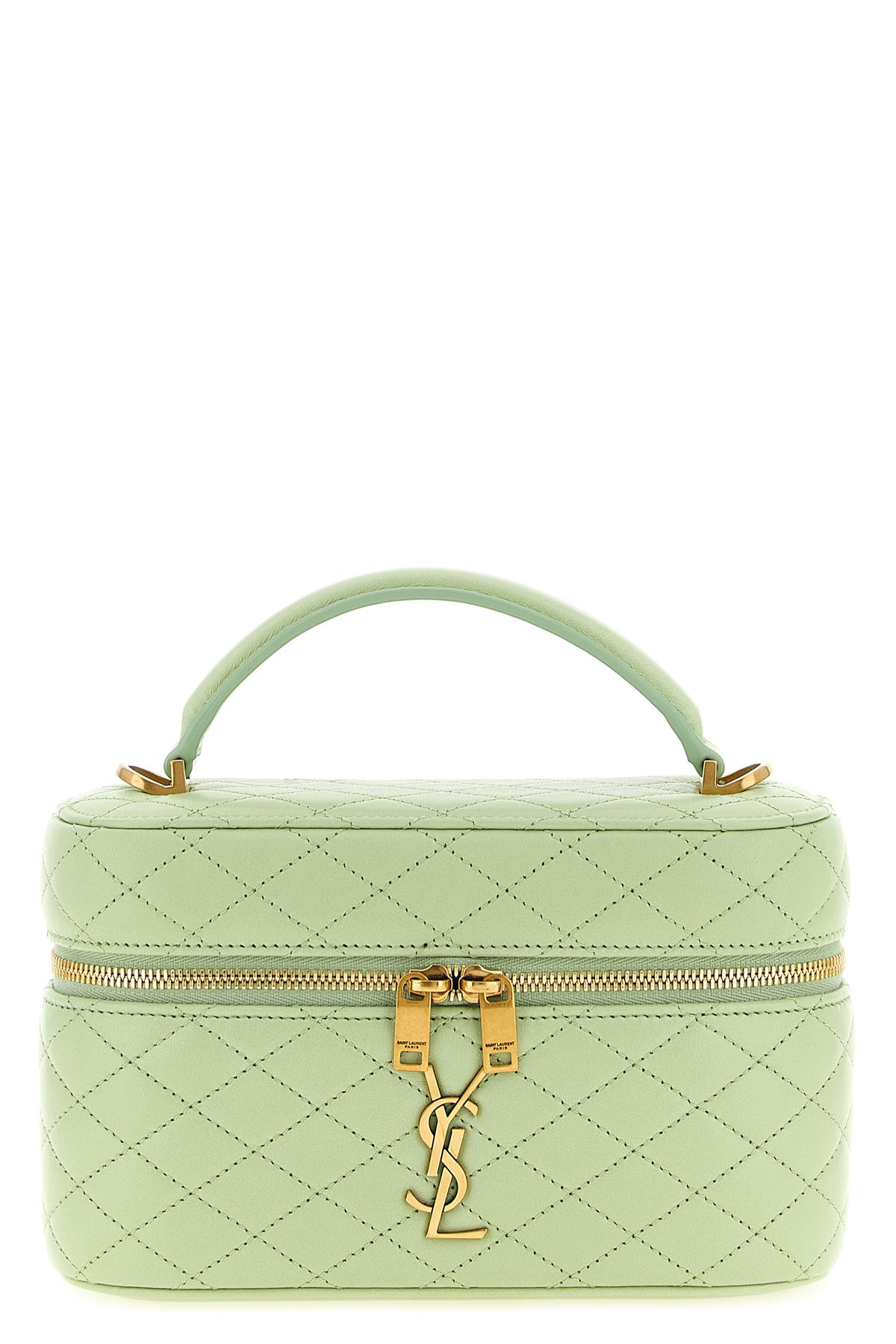 SAINT LAURENT OS gaby vanity diamond-shaped quilted leather handbag
