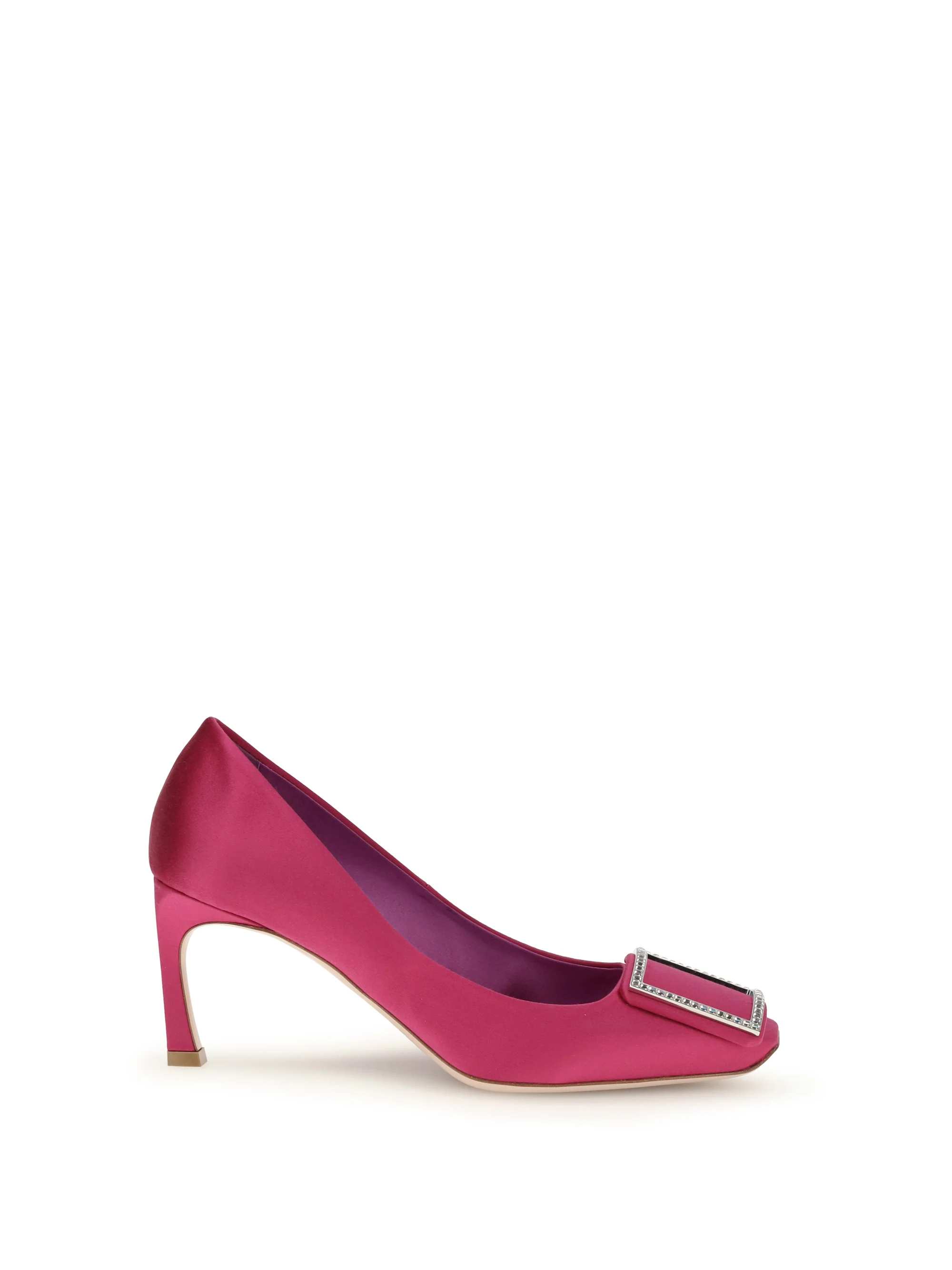 ROGER VIVIER 36 satin trompette pumps