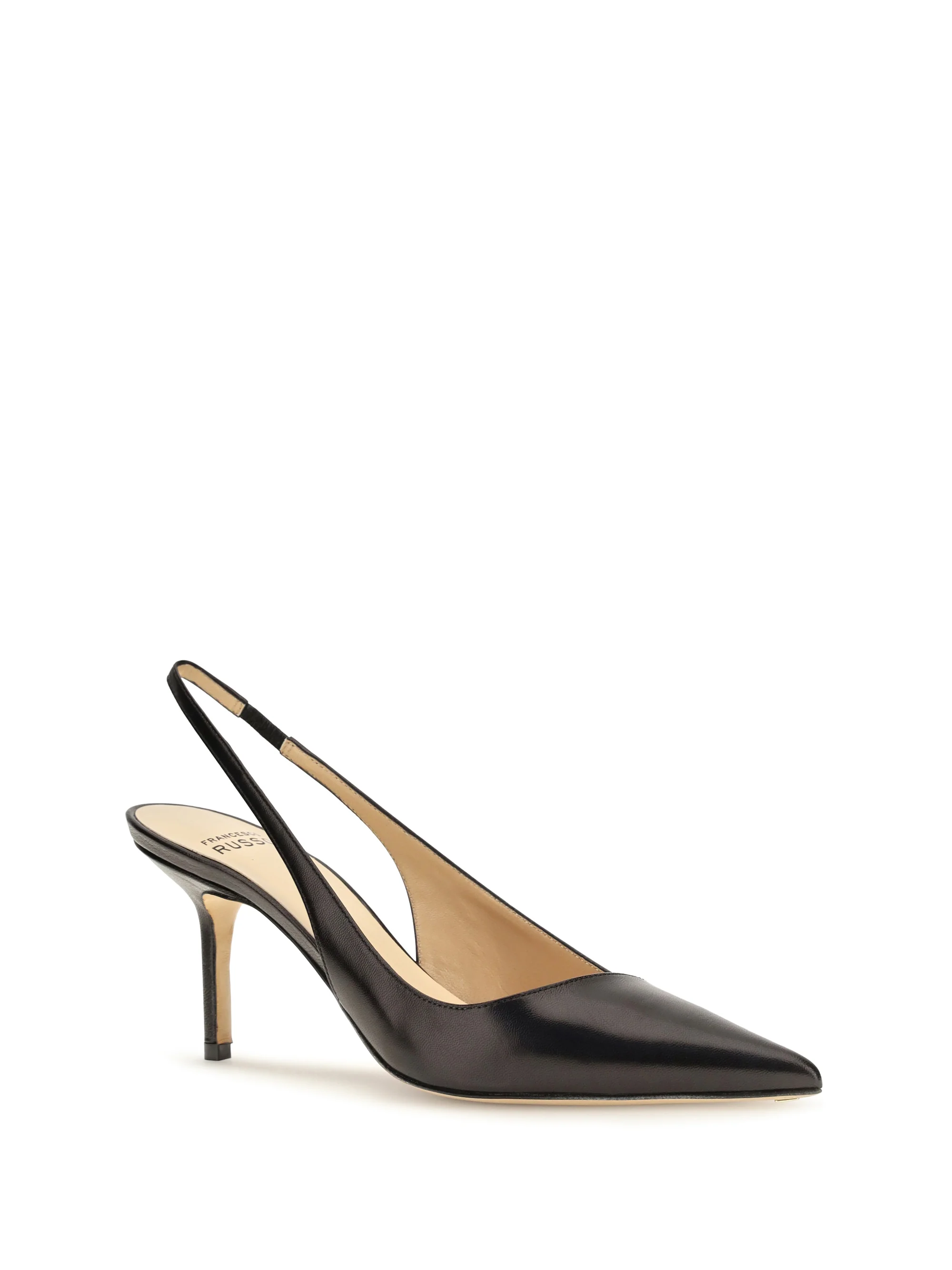 asymmetric slingback pumps