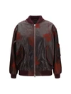 oversized crackle nappa bomber