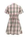 check cotton dress