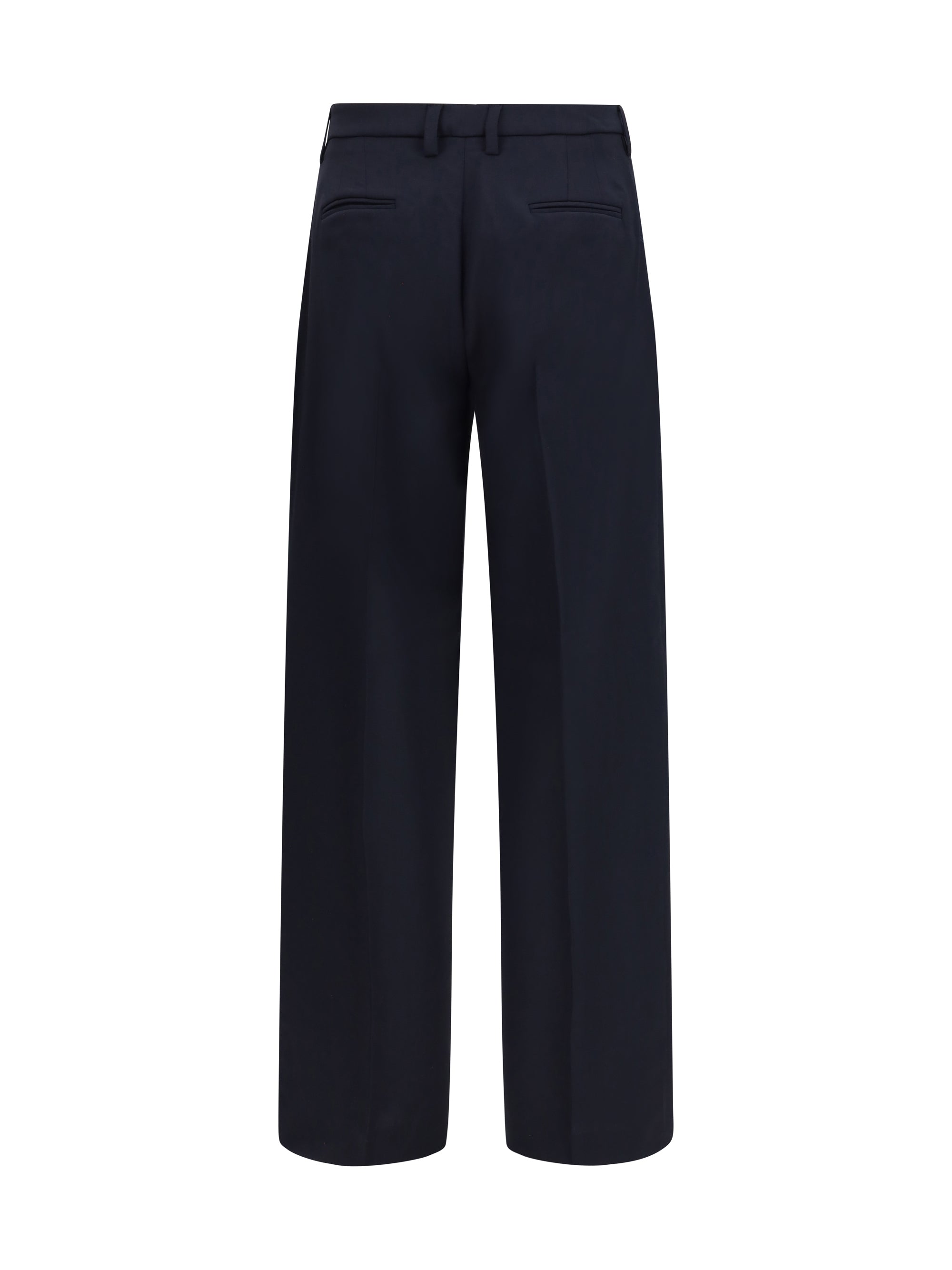 wide-leg virgin wool pants