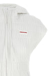 padded nylon hooded vest