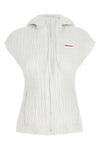 padded nylon hooded vest