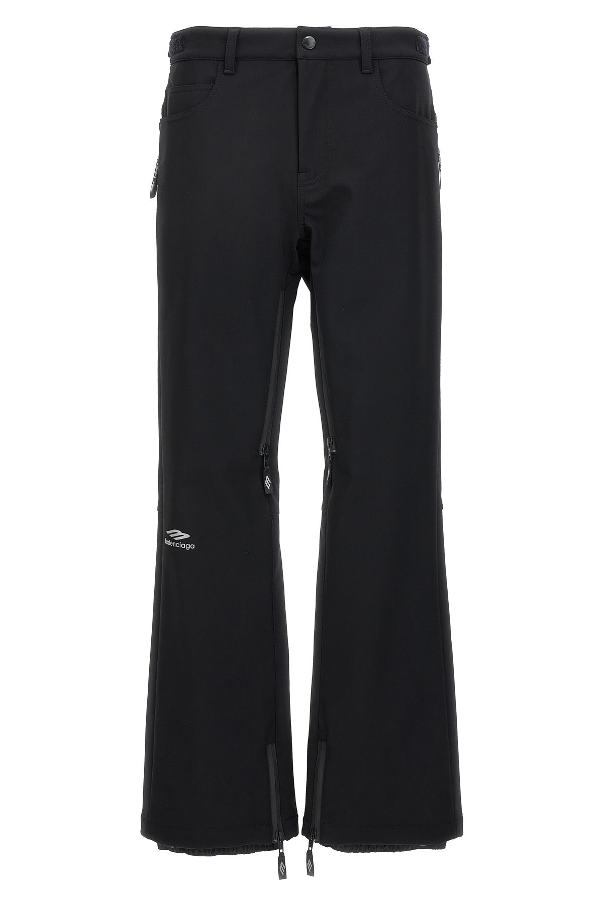 BALENCIAGA 36 5-pocket ski 3b sports icon doubled stretch nylon trousers