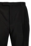 high-waisted pants in faille wool blend