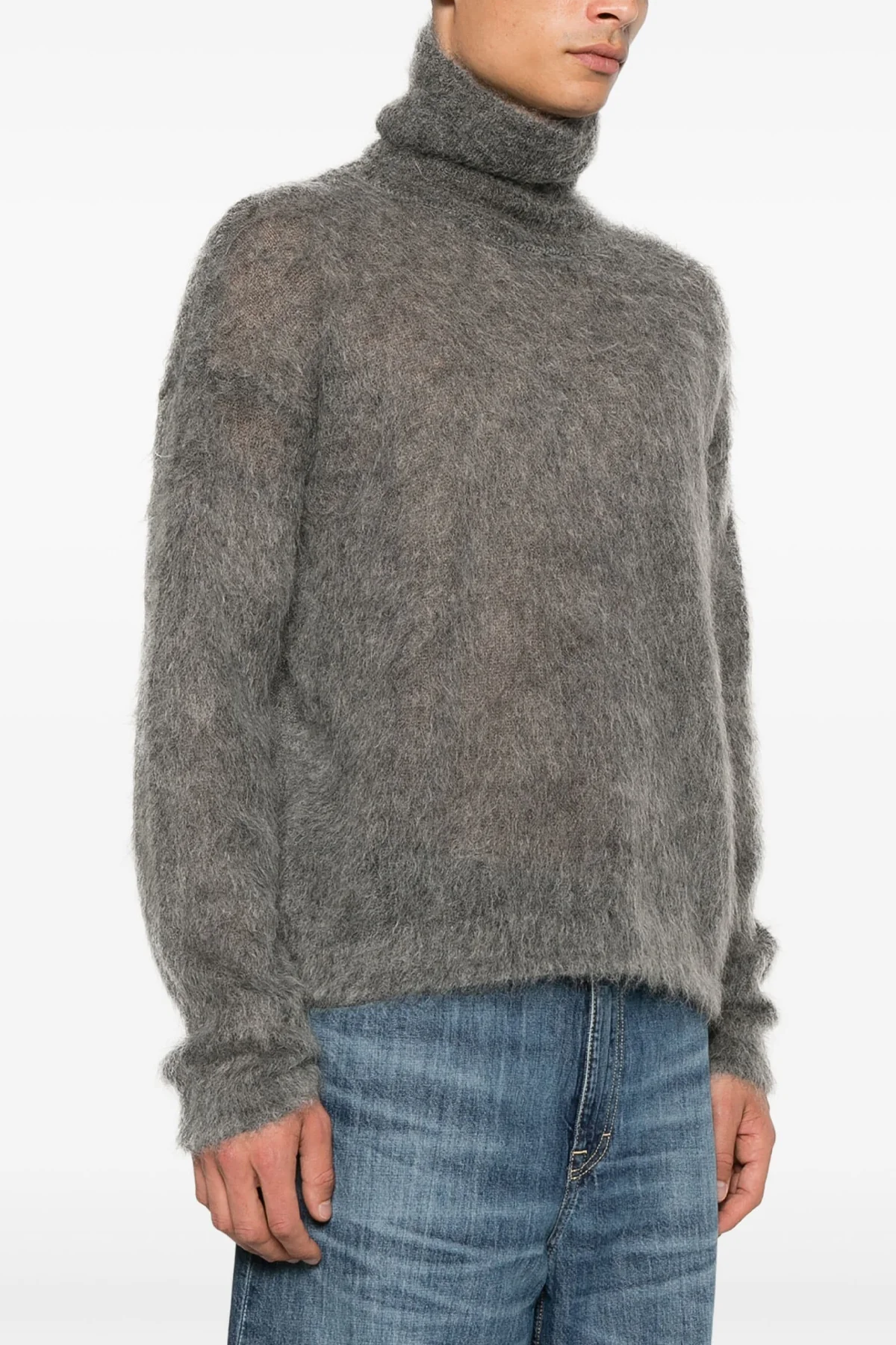 SAINT LAURENT XL mohair blend turtleneck turtleneck