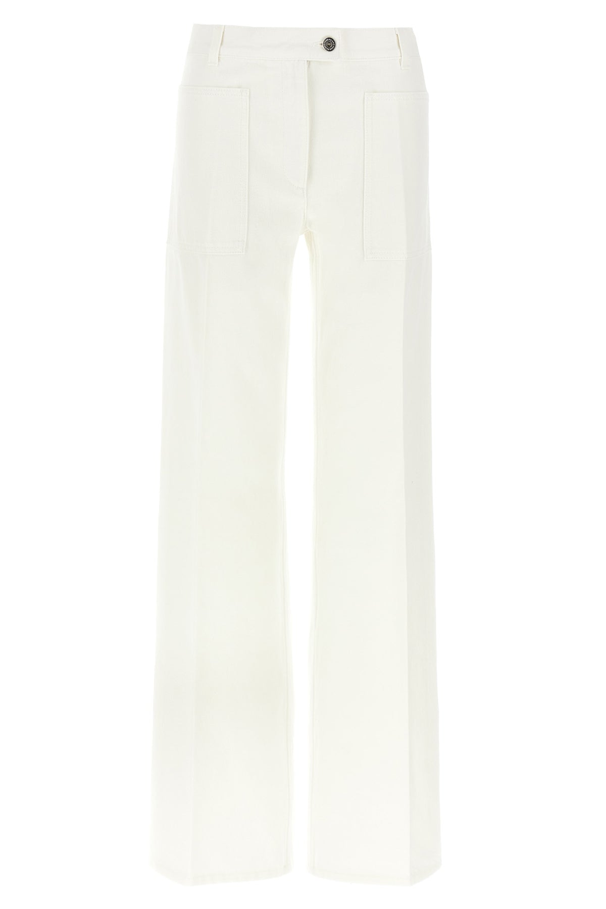 garment-dyed cotton denim jeans