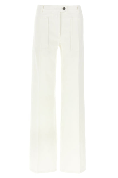 garment-dyed cotton denim jeans