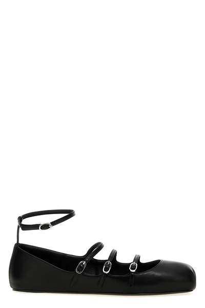 leather ballet flats