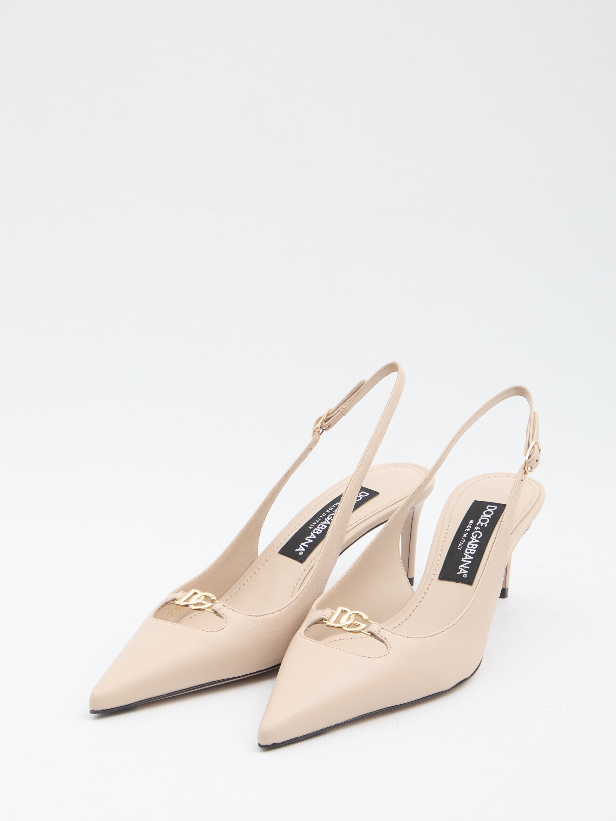 DOLCEamp;GABBANA 36 slingback pumps in silk nappa
