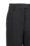 viscose and virgin wool blend trousers