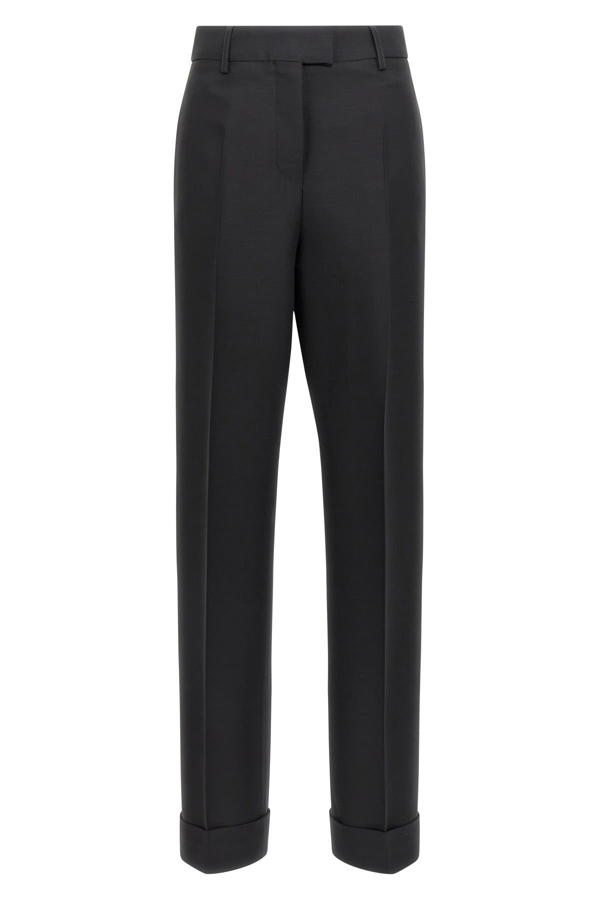 FERRAGAMO 42 viscose and virgin wool blend trousers