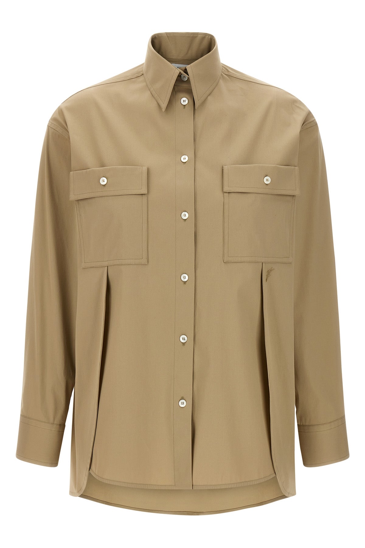 FERRAGAMO 38 stretch cotton poplin shirt