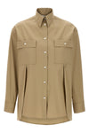 stretch cotton poplin shirt