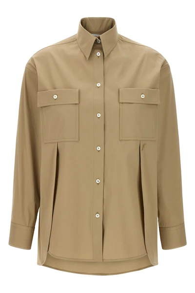stretch cotton poplin shirt