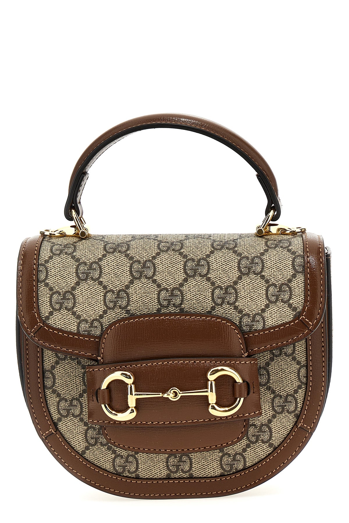 GUCCI OS gucci horsebit 1955 handbag in gg supreme fabric and leather