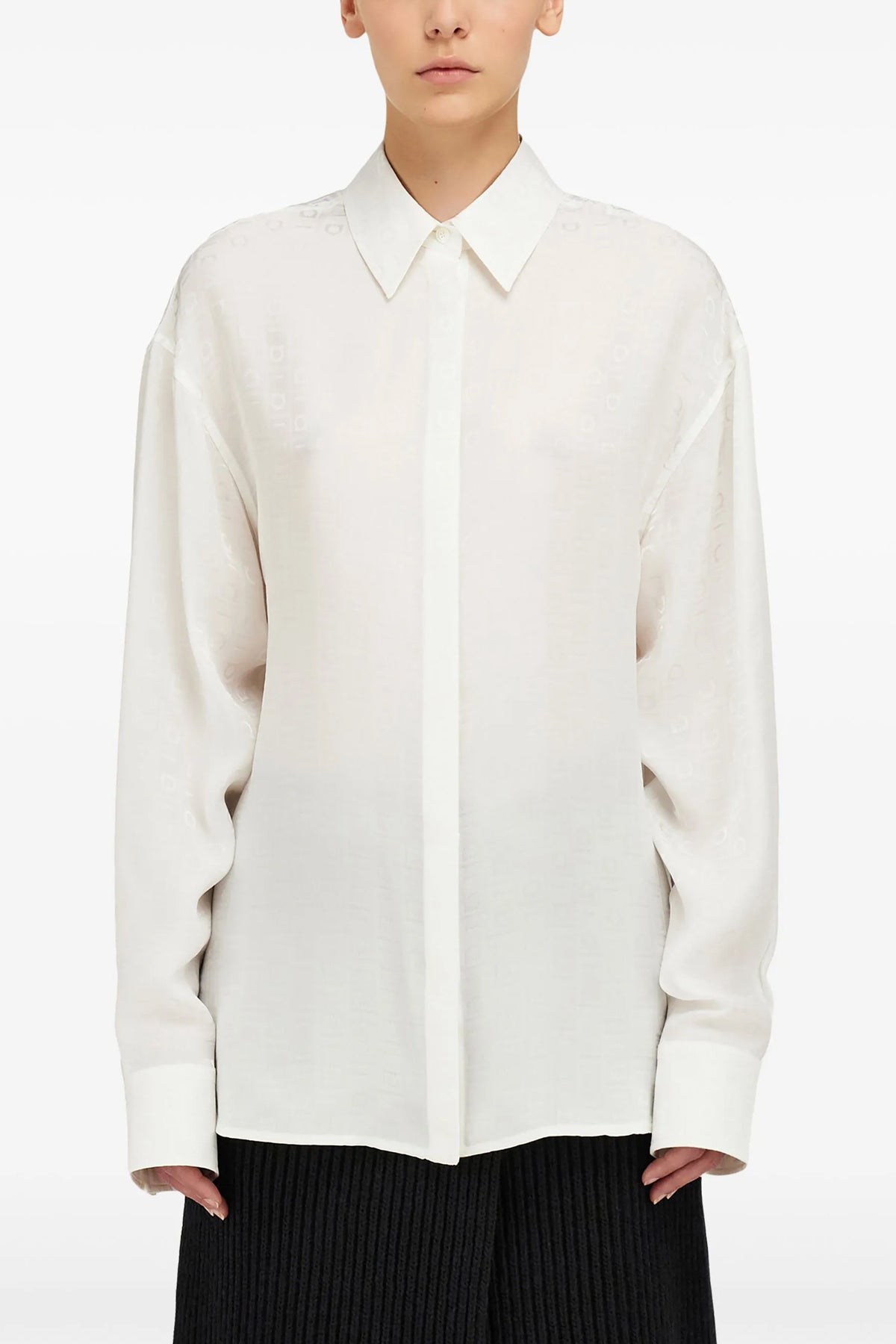FERRAGAMO 40 silk shirt