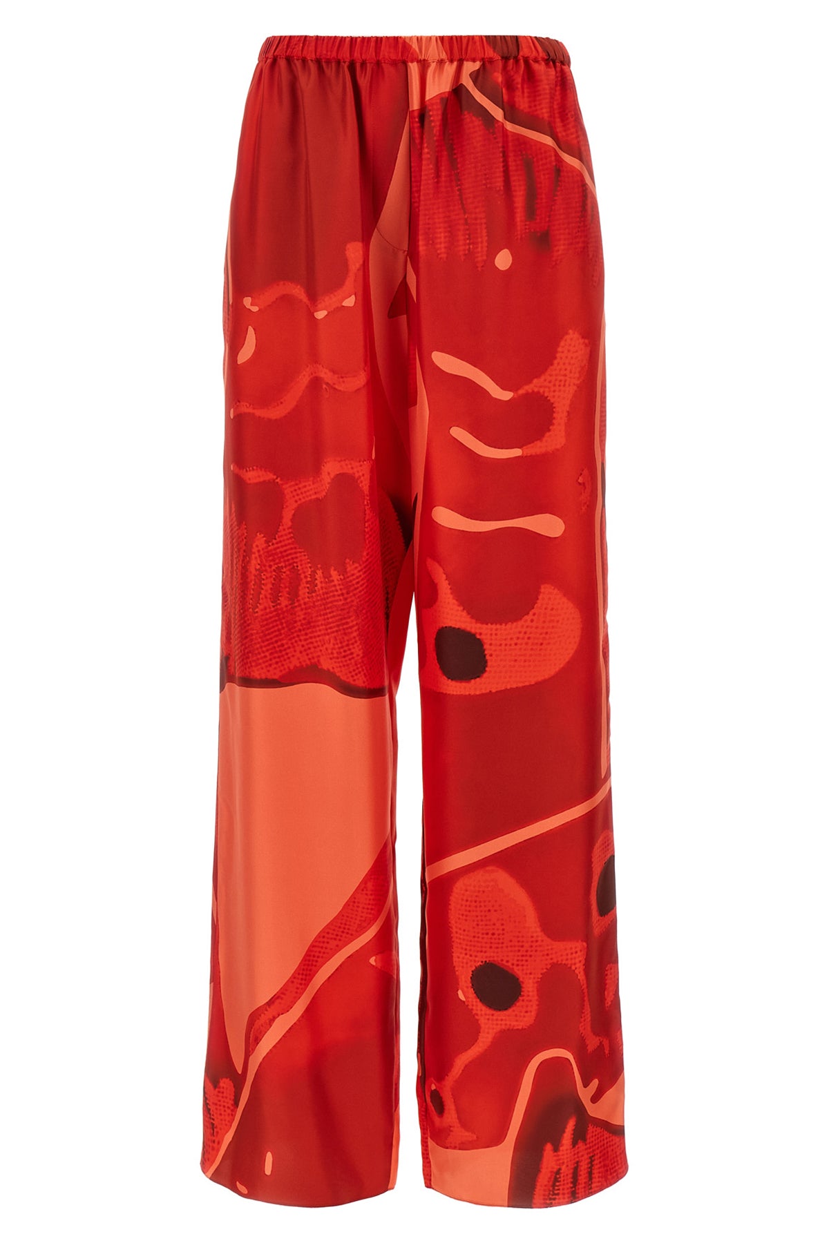 FERRAGAMO 36 summer print silk pants