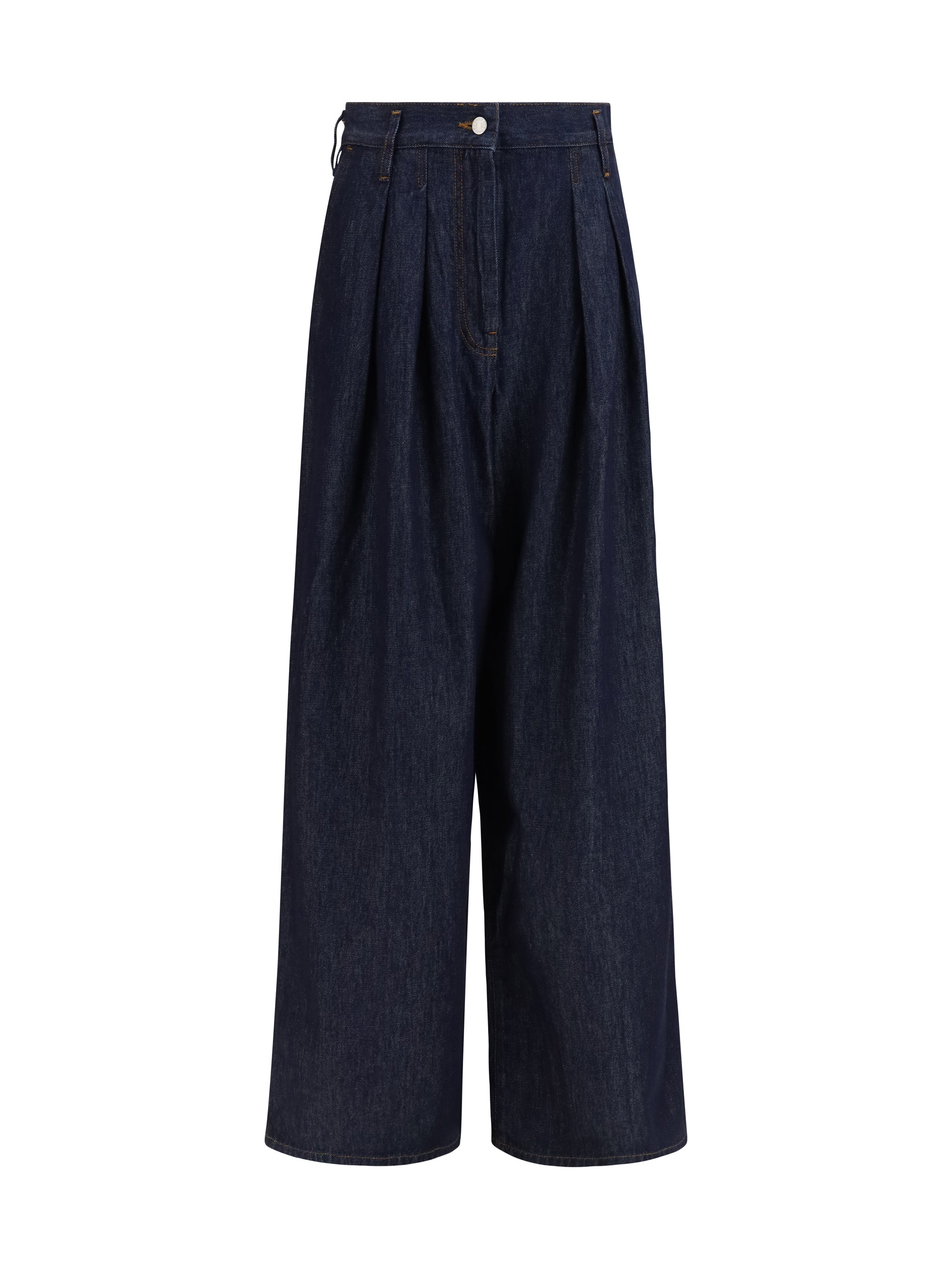 DRIES VAN NOTEN L wide-leg jeans with pleats