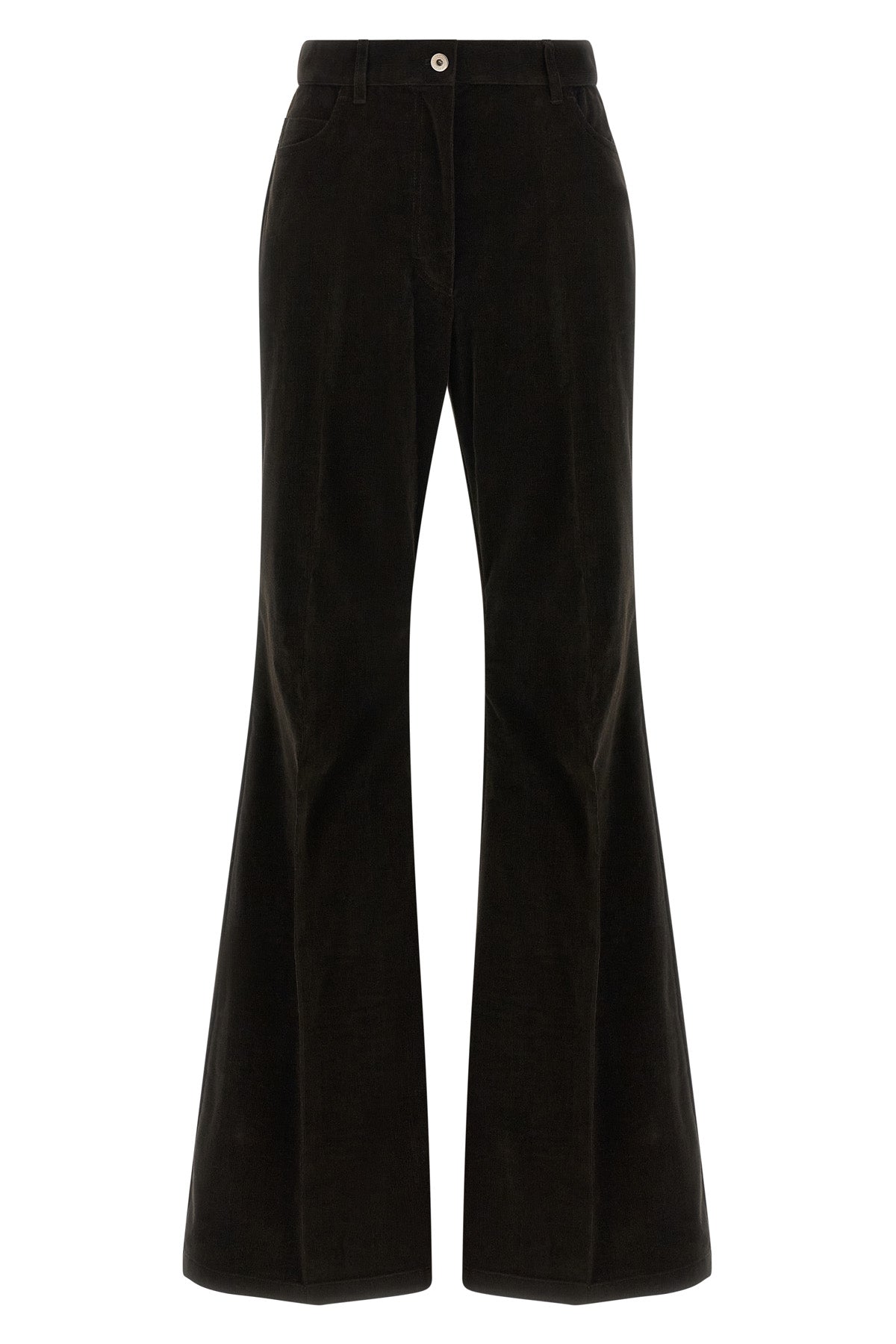 FERRAGAMO 42 striped velvet trousers