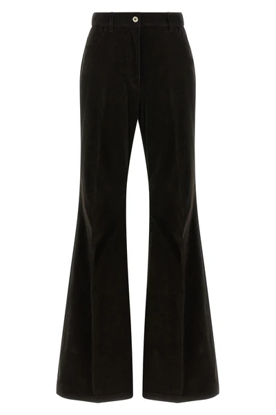 striped velvet trousers