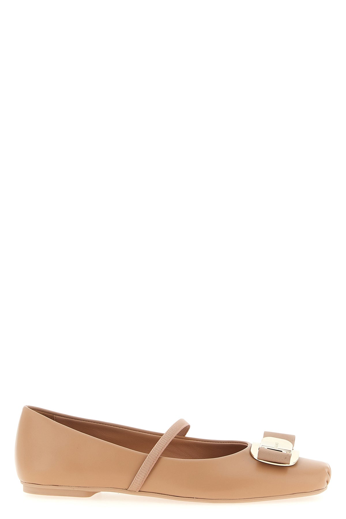 FERRAGAMO 5 zina leather ballet flats