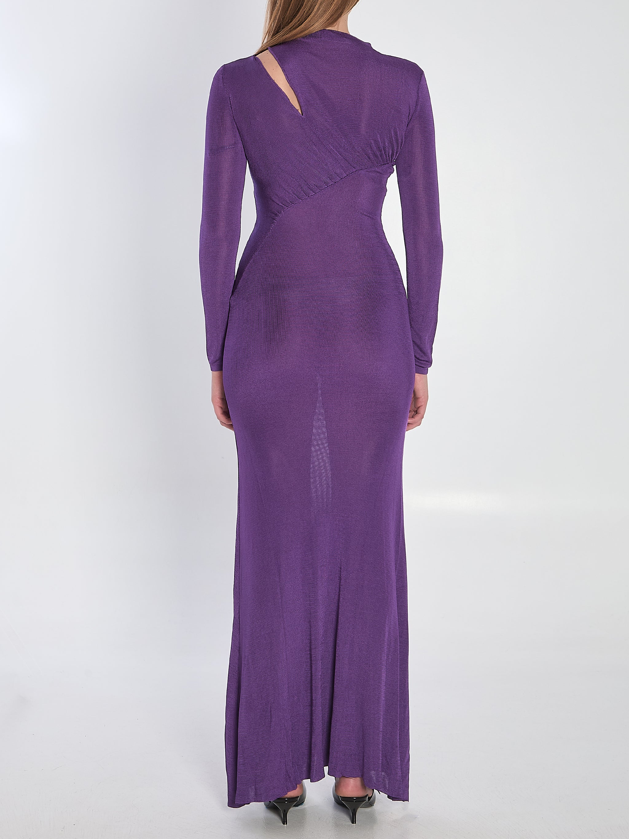 long dress with cut-out
