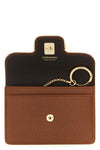 hammered calf leather keyring