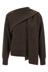 mélange cashmere cardigan