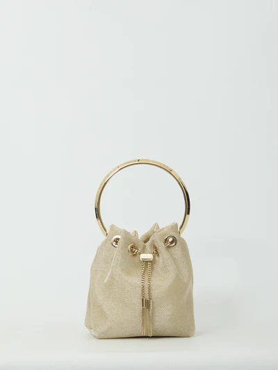 champagne mesh bon bon bag