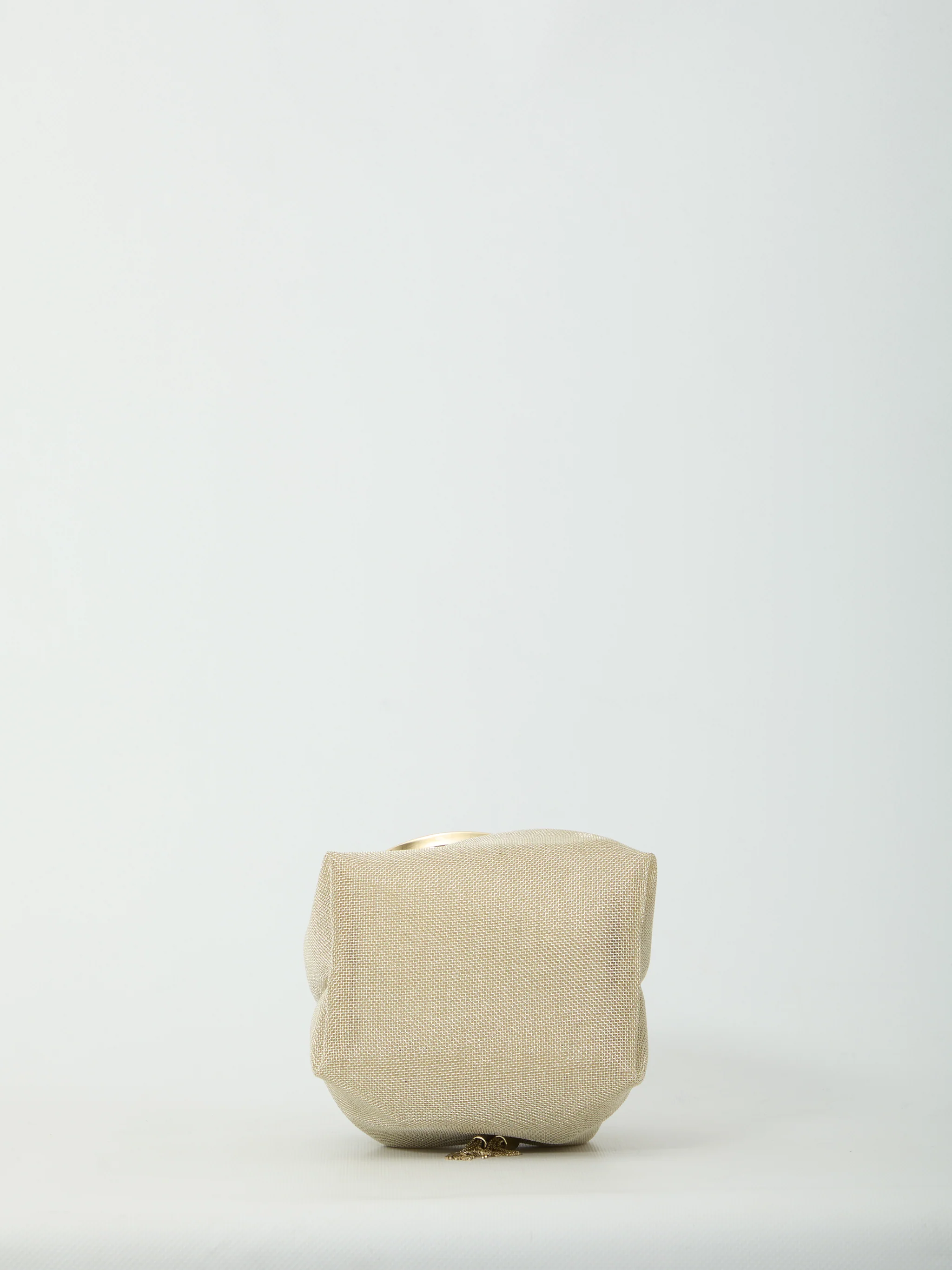 champagne mesh bon bon bag
