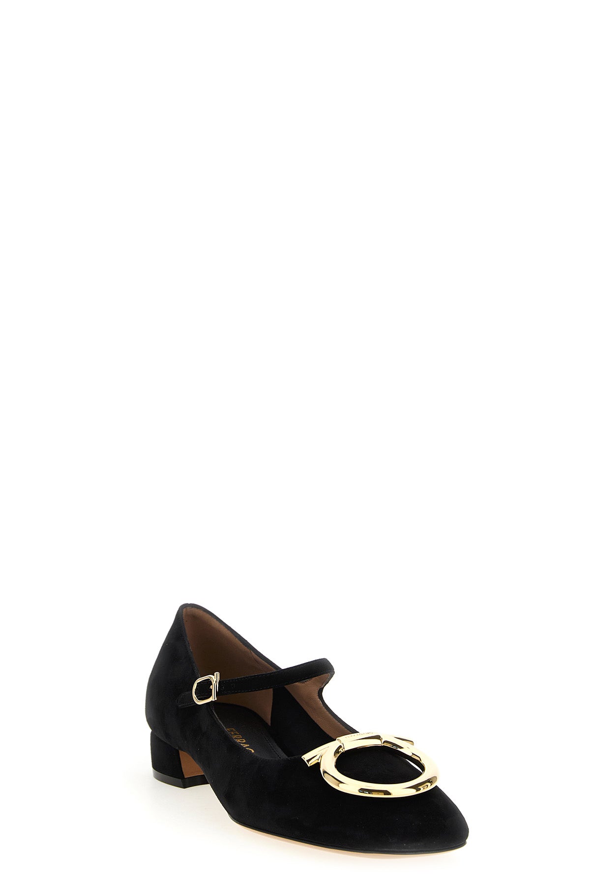 FERRAGAMO 6.5 mary jane marry 2 in suede