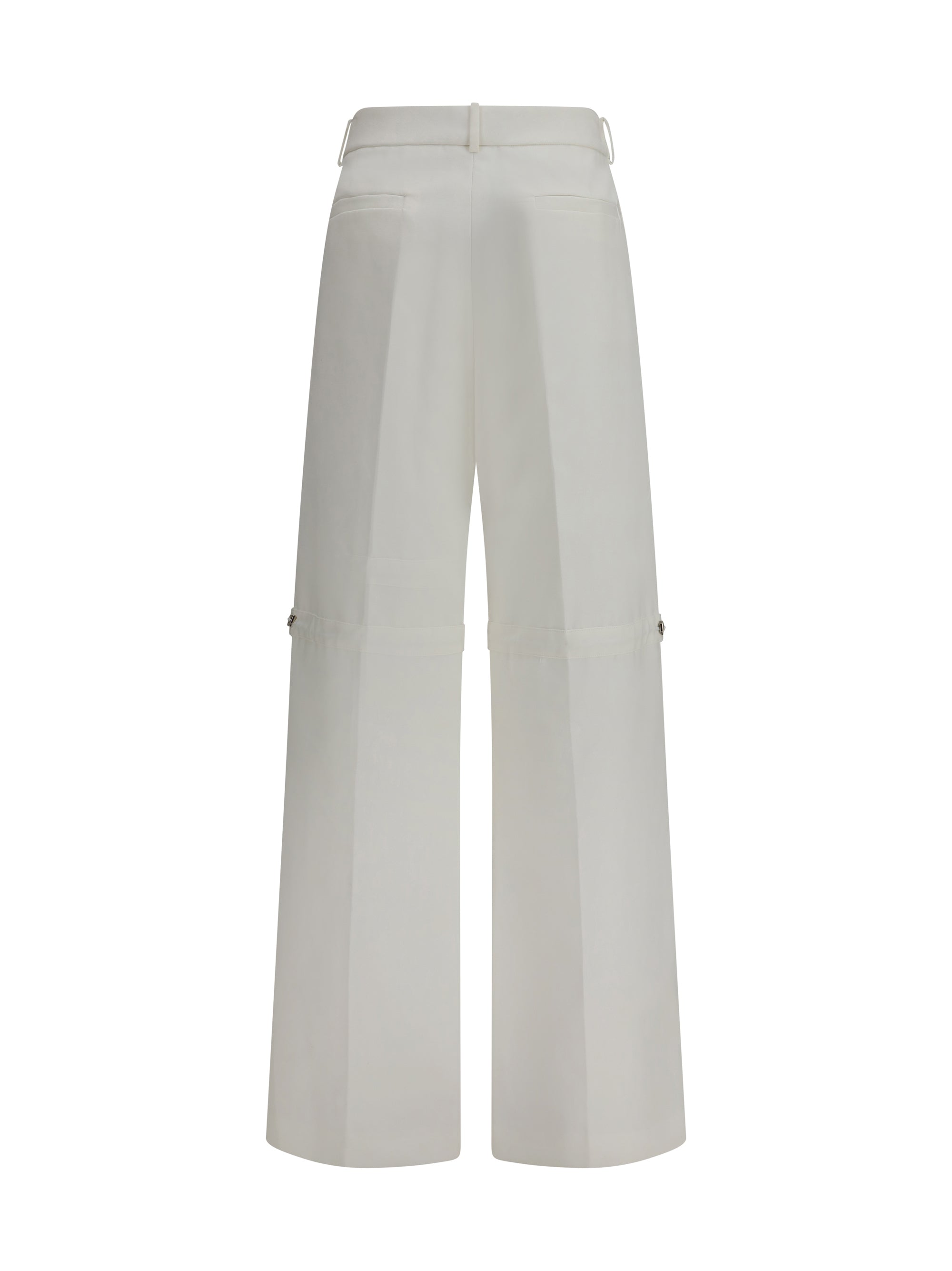 FENDI 40 pants in cotton with embroidered logo