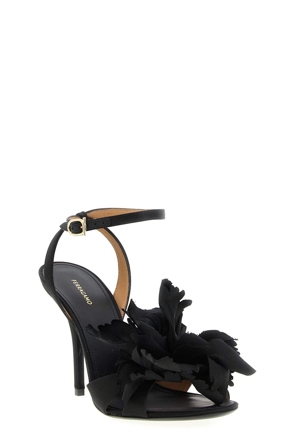 FERRAGAMO 6.5 ghilly satin sandals