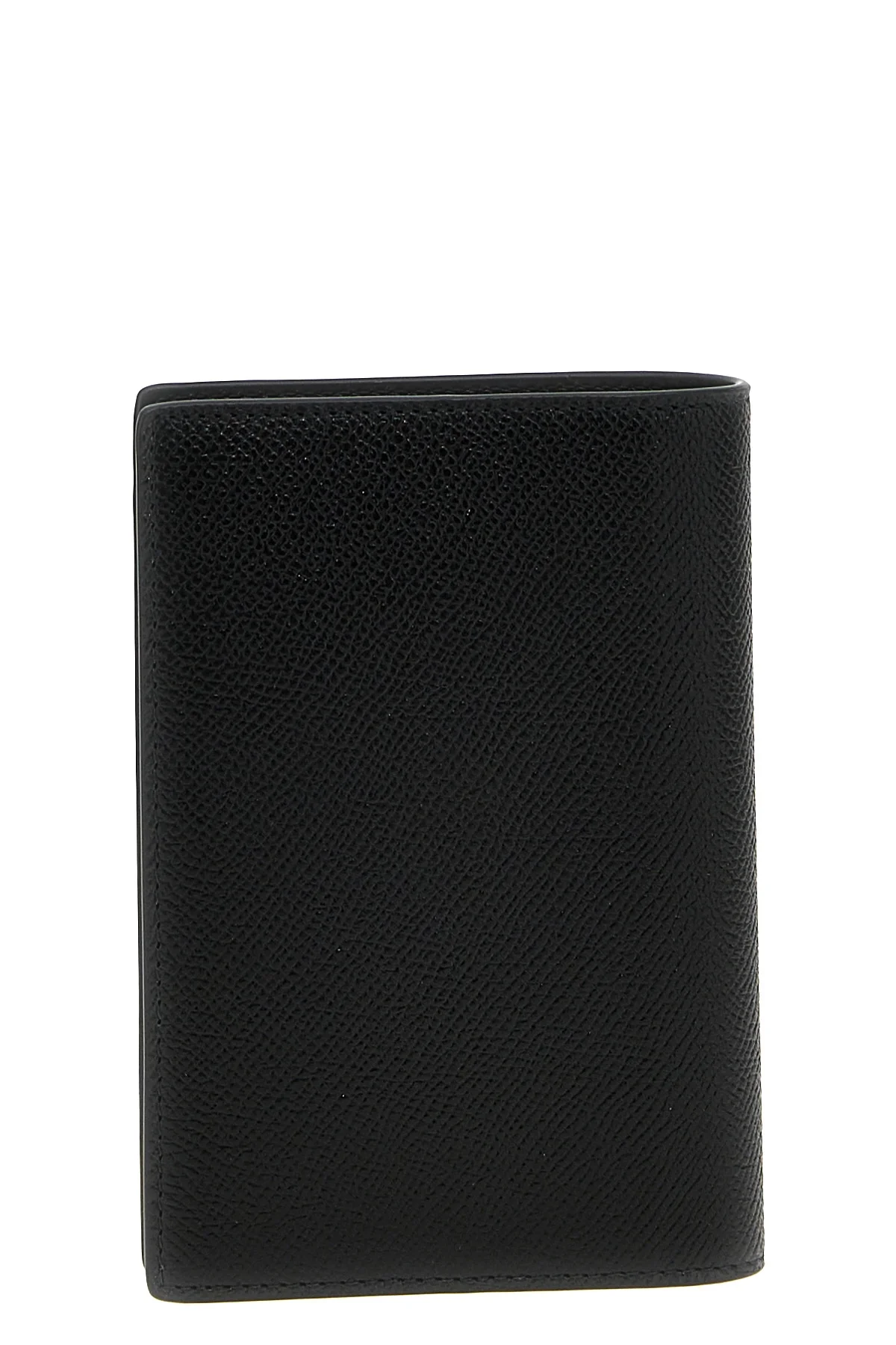 BALENCIAGA OS semi-matte textured calf leather passport holder