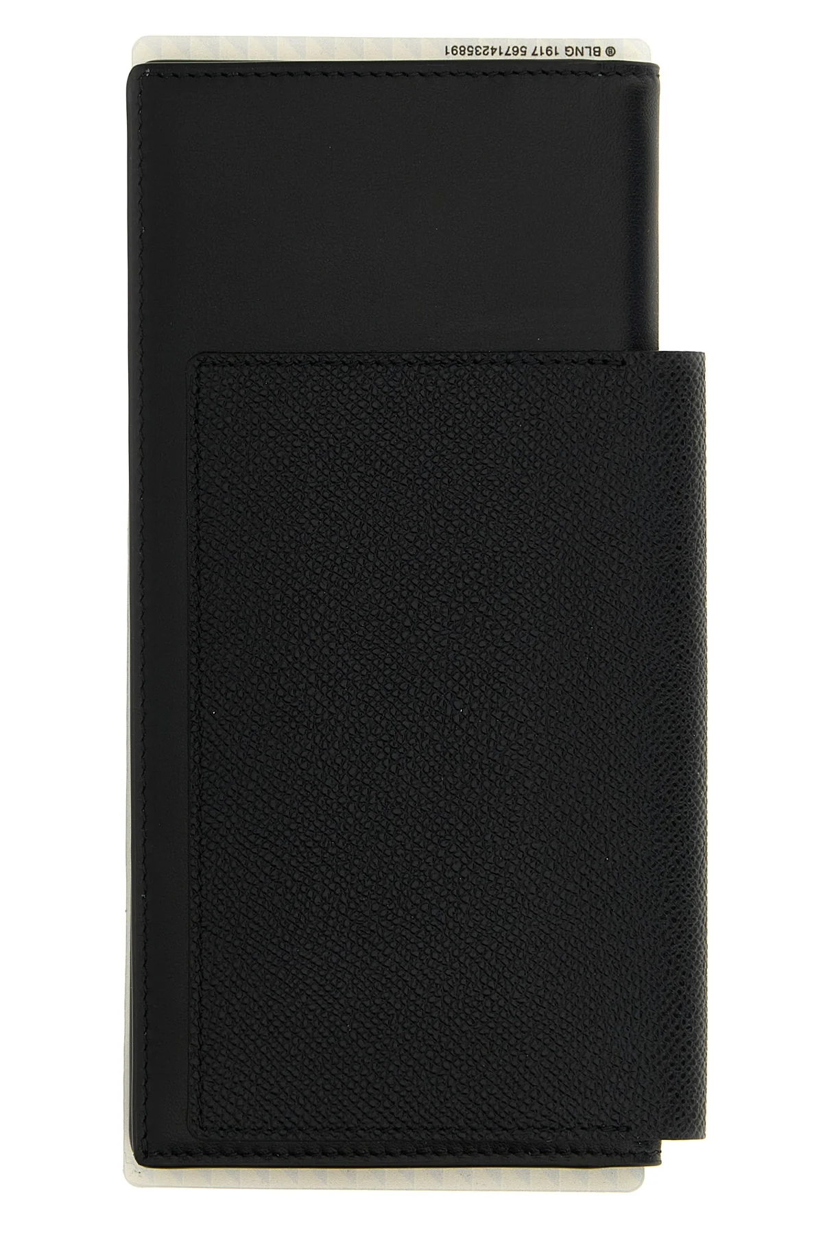 BALENCIAGA OS passport lungo 1 biglietto wallet in soft semi-matte textured calf leather