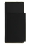 passport lungo 1 biglietto wallet in soft semi-matte textured calf leather