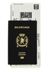 passport lungo 1 biglietto wallet in soft semi-matte textured calf leather